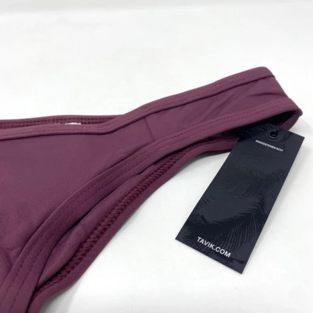 Tavik Womens Jayden Moderate Swim BOTTOM ONLY in Merlot Size Extra Small - Picture 3 of 8